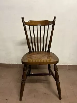 Sedia Vintage Legno Anni 60 Stile Scandinavo - Immagine 1 di 4