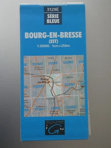 carte IGN bleue 1/25000 3129 E bourg en bresse edition 3 1989 * - Picture 1 of 1