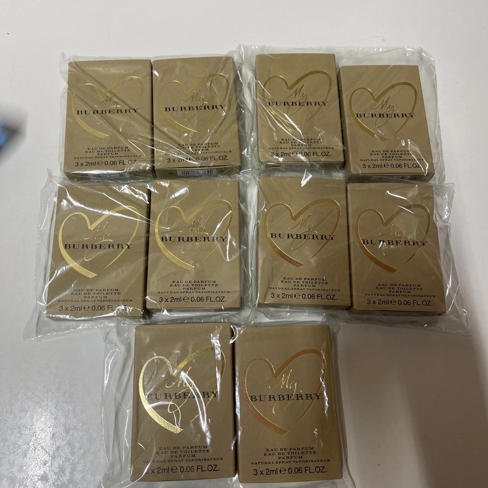 3pc My Burberry for Women by Buberry EDT EDP Parfum Samples Set 0.06oz / 2ml EA