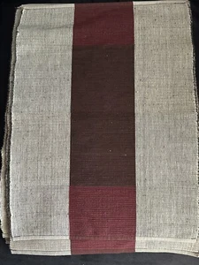 Pier 1 Woven Fine Jute Placemats (Set of 6) Burgandy & Brown SKU 1823360 - Picture 1 of 5
