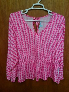 Camicia blusa donna blu sol nuova con etichetta taglia 3X - Foto 1 di 1
