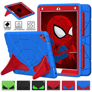 For iPad 10.2 9th/8/7 Air2 Pro 9.7 6/5th Shockproof Rugged Bumper Kid Stand Case