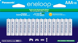 Panasonic BK-4MCCA16FA Eneloop AAA 2100 Cycle Ni-Mh Pre-Charged Rechargeable Bat - Picture 1 of 12