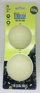 Chew King 2 Piece Glowing Fetch Ball 3 in NEW!!! - Picture 1 of 17