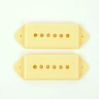 A Pair Of P-90 Dog-ear Pickup Covers 50mm&52mm, Cream