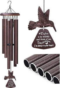 Carillones de viento de simpatía con hilandero de colibrí - Regalo conmemorativo para la pérdida - Imagen 1 de 18