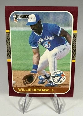 1987 Donruss Opening Day - Willie Upshaw #30 - Image 1 of 2