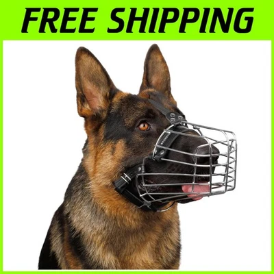 XL Metal Dog Muzzle for German Shepherd - Image 1 of 4