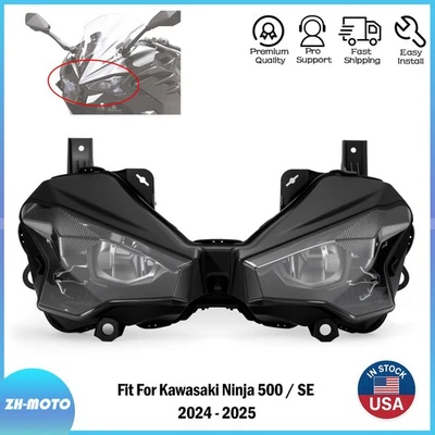 Conjunto de faros aptos para Kawasaki Ninja 500 / SE 2024 - 2025 luz de faros Foto 1 de 4