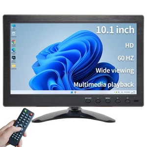 10.1inch Security Monitor Displays 1024 600 Resolution HD BNC AV VGA USB Input - Picture 1 of 7