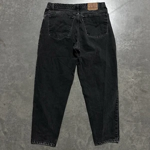 Vintage 90's Levis 560 Loose Fit Tapered Leg Denim Jeans Mens Size 36x30 Black - Picture 1 of 10