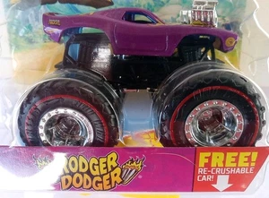 2021 Hot Wheels Monster Trucks Treasure Hunt: Rodger Dodger (TH) - Picture 1 of 6
