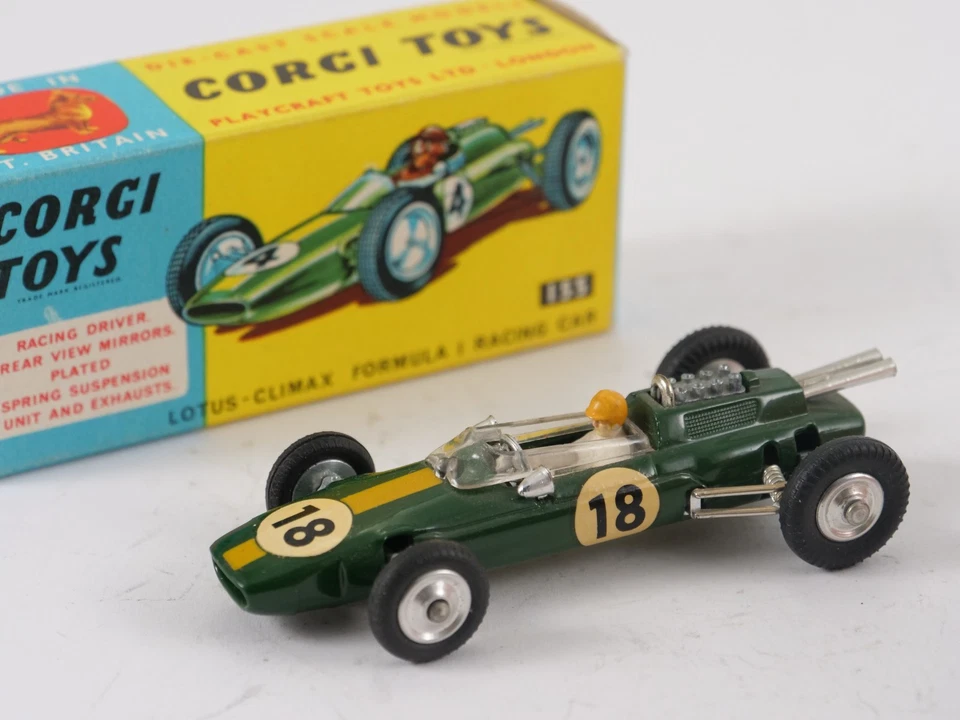 Corgi N° 155 Lotus Climax F1 Coche De Carreras #18 Nunca Jugado En Caja 1/43 - Imagen 1 de 4