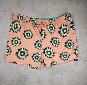 George Big Men's Orange Swim Trunks with UPF50+, 7" Inseam Size 3XL (48-50) New  - Picture 1 of 7