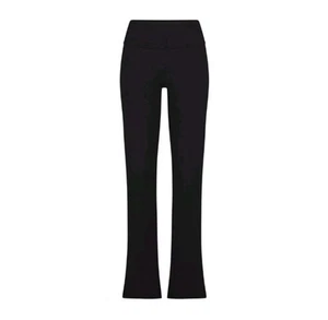 Skims Cotton Jersey Foldover Pant Soot Black Sz XS - Picture 1 of 1