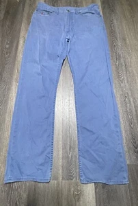 Ralph Lauren Polo Mens 36x32 Blue 100% Cotton 5 Pocket Pants Jeans - Picture 1 of 11