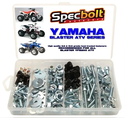 150pc YAMAHA BLASTER 200 ATV Bolt Kit fenders plastic body motor wheels grab bar - Image 1 of 4