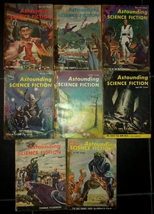 Erstaunliche Science Fiction (1938-1960 Street and Smith) Pulp 1958 LOT 8 Ausgaben! - Bild 1 von 1