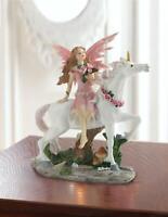 Large Fairy Land Legends Purple Water Fairy Figurine with Hummingbird New in Box