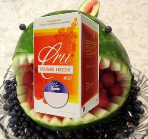 WINE KIT WILD WATERMELON 6 GAL CRU ORCHARD BREEZIN' MIST COOLER WINE MAKING KIT - Picture 1 of 12