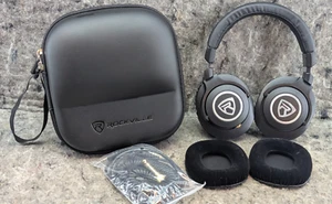 Rockville PRO-M50 Studio Headphones,  Detachable Coil Cable, Case, Extra Ear Pad - Picture 1 of 23