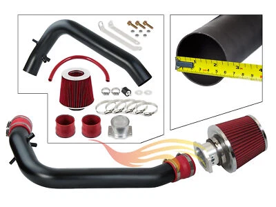 1995 - 1998 240SX S14 Silvia 2.4L 升 进气感应套件 + 过滤器哑光黑色 — 第 1/2 张图片