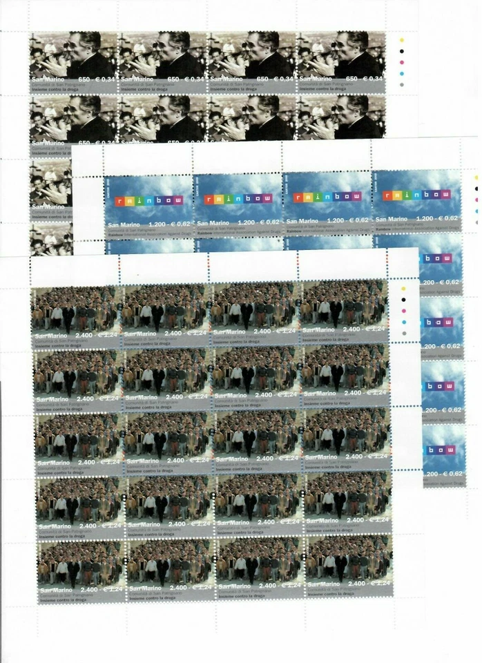 Mini hoja S32892 San Marino 2000 MNH San Patrignano 3v Foto 1 de 1