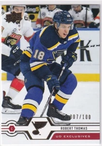 2019-20 Upper Deck Series 1 Exclusives Robert Thomas #007/100 - Picture 1 of 2