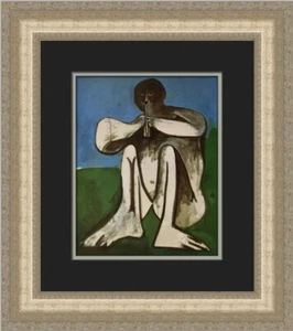 Pablo Picasso Flute Player Custom Framed Print - Picture 1 of 2