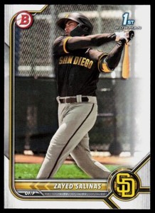2022 Bowman Prospects 1st Zayed Salinas San Diego Padres #BP-122