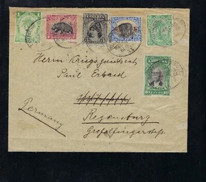 Liberia cover 1905 with stamp German sea mail Hamburg-West Africa - Picture 1 of 2