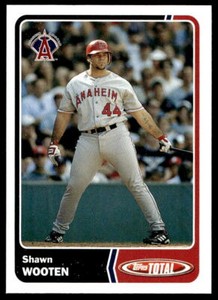 2003 Topps Total 652 Shawn Wooten   Anaheim Angels  Baseball Card