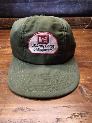 DE COLECCIÓN CUERPO DE INGENIEROS DEL EJÉRCITO DE EE. UU. Unisex Parcheado Snapback Camionero Gorra Sombrero EE. UU. Foto 1 de 4