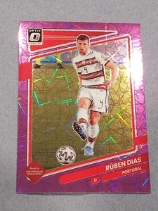2021-22 Donruss Soccer Road To Qatar Ruben Dias Optic Purple Velocity Prizm /99 - Bild 1 von 2