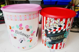 Zwei neue Tupperware One Touch Kanister Botanas & Kino Design mit Dichtungen - Bild 1 von 3