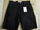 NWT Men's Size 34 Paper Denim & Cloth Brand Greenwich Black Slim Fit Shorts