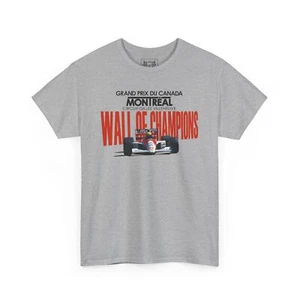 Ayrton Senna Canadian GP T-Shirt Formula Wall of Champions Tee F1 Race Fans Gift - Picture 1 of 73
