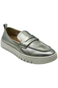 Vionic Women's Uptown 360 Flex Slip-Ons Silver Leather - Picture 1 of 3