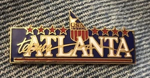 Pin olímpico de natación ~ Atlanta 1996 ~ Equipo de EE. UU. - Cloisonne - Imagen 1 de 3