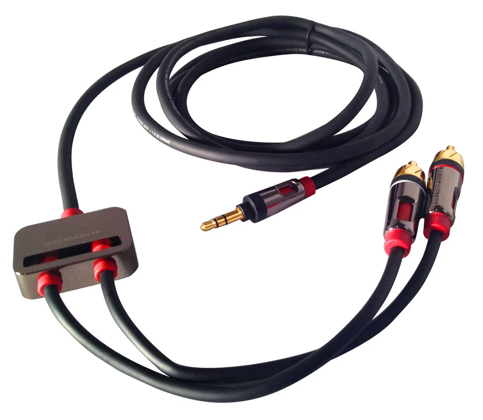 Monster Cable iCable 1000 Mini Jack AUX for iPod, iPhone, Smartphones & More - Image 1 of 1