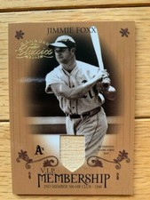 JIMMIE FOXX g/u BAT #01/40 2003 Donruss Classics VIP Membership Philadelphia A's
