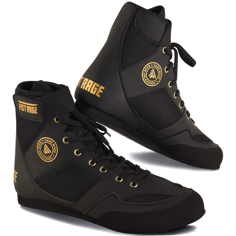 Zapatos de Boxeo FISTRAGE Patadas Lucha Entrenamiento Malla Cuero Unisex Adulto Combate Foto 1 de 2