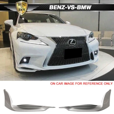 Fit 14-16 Lexus IS TR-D Front Lip Splitters Painted #1J7 Sonic Titanium Metallic - Imagem 1 de 4