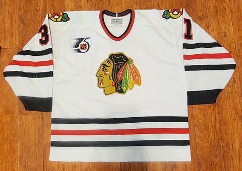 Chicago Blackhawks Dominik Hasek Authentic Ultrafil Size 52 Jersey Cover