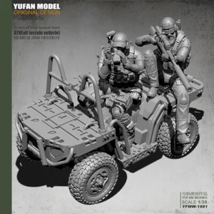 Kit modellini ATV American Seal Assult Team scala 1/35 soldato moderno non verniciato GK - Foto 1 di 7