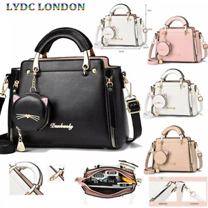 Ladies Handbag Work Bag Women Designer Faux Leather Fashion Shoulder Tote Bag 👜 - Picture 1 of 17