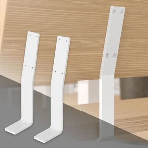 2x Soportes de respaldo para banco piezas de acero blanco perfiles metalicos - Imagen 1 de 8