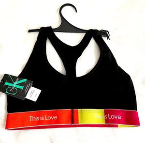 Calvin Klein This Is Love Bralette Black Size L - BNWT - Picture 1 of 5