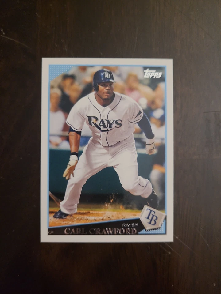 2009 Topps Carl Crawford #40 Tampa Bay Rays - Image 1 of 1