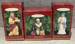 3 Punzen 1999 Ornamente DIE MAGIER Caspar Melchior & Balthasar Weisen Krippe - Bild 1 von 2
